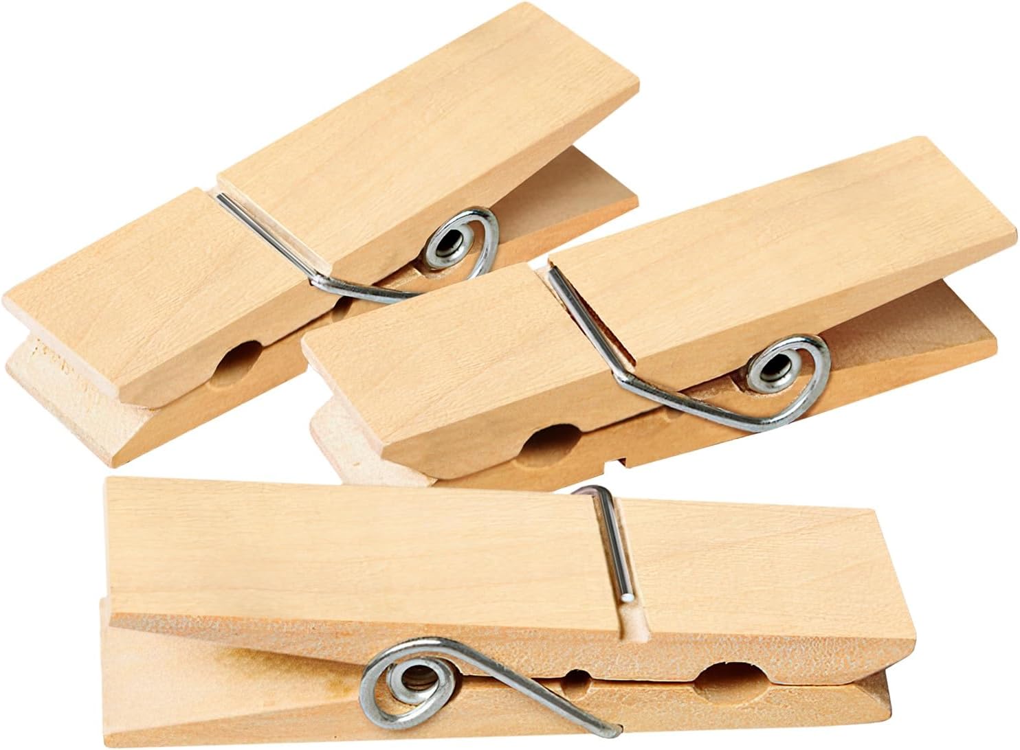 clothes Pins, Sturdy and Heavy Duty Natural Wood Clips Wooden Clothespins for Hanging Clothes