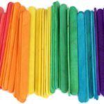 54 Pcs Ice Cream Sticks for DIY Crafts —8 Inch Natural Wooden Craft Sticks | Lollipop Sticks for Kids Art Projects, School Crafts & Creative Play