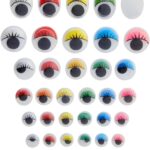 Googly Eyes Set, Self-Adhesive Googly Eyes, Multi-Color Assorted Sizes for DIY Crafts
