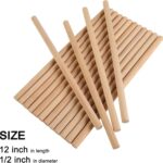 60 Pcs Rhythm Sticks for Kids Bulk, Wood Music Lummi Sticks