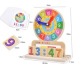 Analog Teaching Clock Learning Activities Wood Teaching Clock Baby Children
