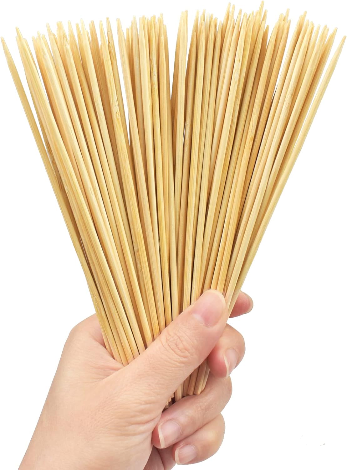 100 PCS Bamboo Sticks 25cm – Multipurpose Craft & BBQ Skewers - Image 3