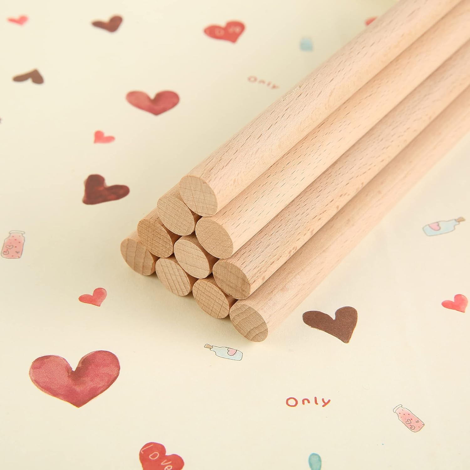 60 Pcs Rhythm Sticks for Kids Bulk, Wood Music Lummi Sticks - Image 4