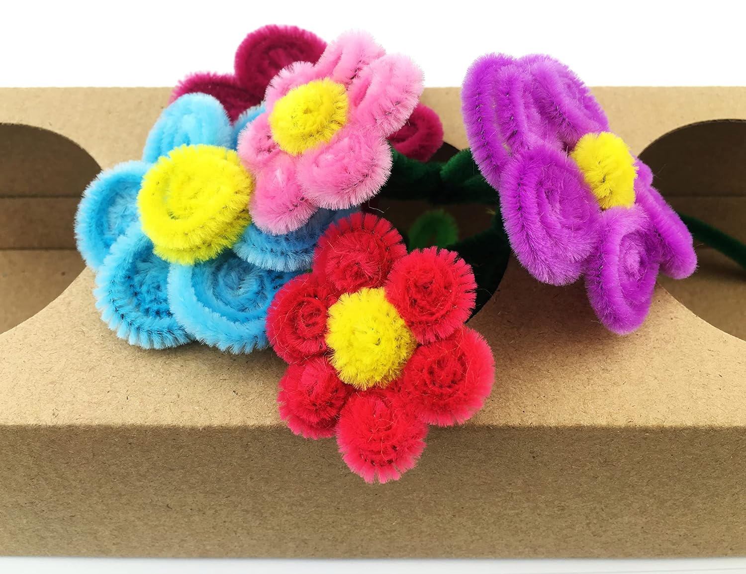 8 Colors Creative Pipe Cleaners Chenille Stems 12 inches long Perfect for art craft - Image 5