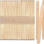 4.5 Inch Natural Birch Wood Popsicle Sticks, Wood Craft Sticks for Crafts, Learning and STEM Basics