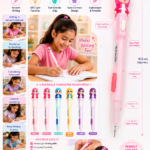 Exquisite Lamp Pens Collection – Cute LED Cartoon Pens for Kids, School Writing, Gifts & Party Favors