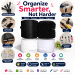 Hook & Loop Fastener  Velcro Roll  Reusable  Tape Roll.