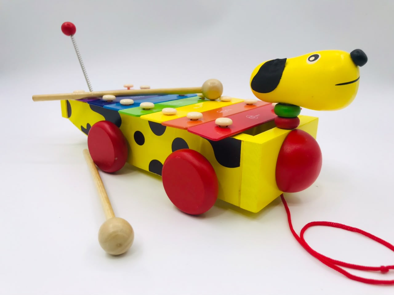 STEM learning 8 Note wooden Dog Xylophone Toy - Image 2