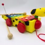 STEM learning 8 Note wooden Dog Xylophone Toy