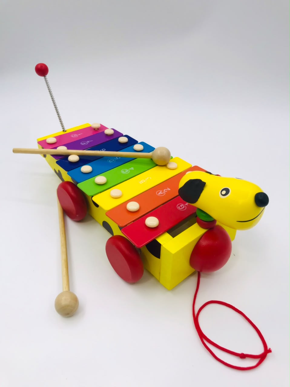 STEM learning 8 Note wooden Dog Xylophone Toy - Image 3